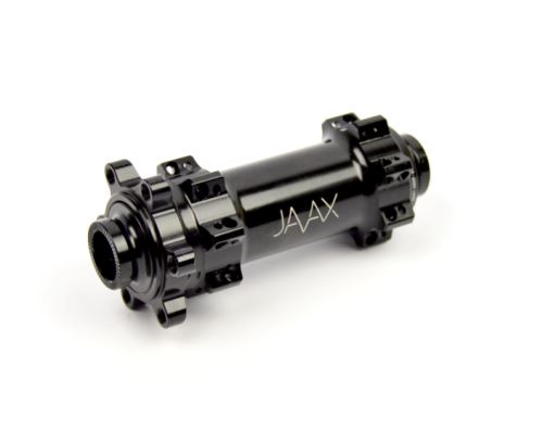 Přední Boost náboj JAVAX M519B, Disc 6-děr, 28 děr, 15x110mm, Straightpull, černý lesk, s logem
