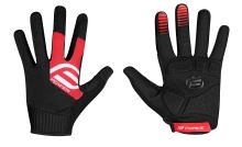 Rukavice Force MTB Power, černo-červené, M