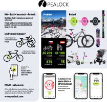 Zámek na kolo PEALOCK 2, elektronický s GPS, zelený (2)