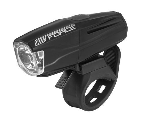 Přední světlo FORCE SHARK 500LM USB, černé