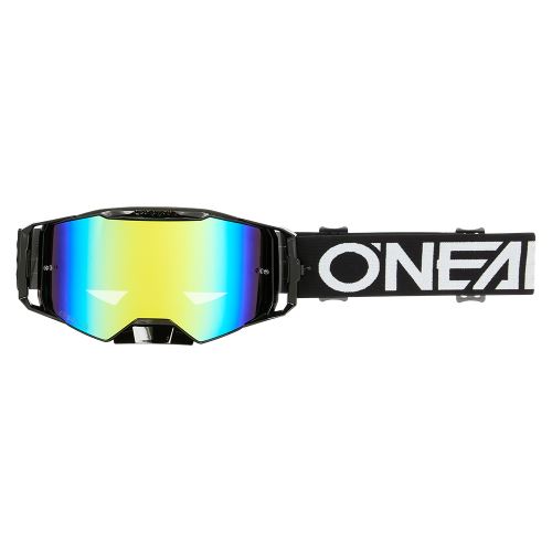 Brýle O’Neal B-55 CRAM MX/MTB – černá/bílá, radium gold sklo
