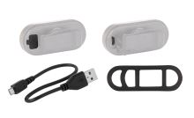 Zadní blikačka FORCE ARC 40LM, 30x LED, USB (1)