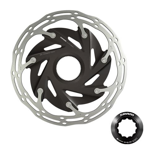 Kotouč SRAM Centerline X Road 2 Piece CenterLock, 140mm, Black Rounded