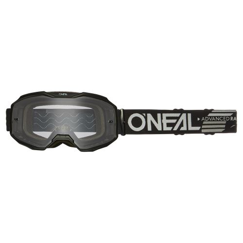 Brýle O’Neal B-10 SOLID MX/MTB – black, čiré sklo