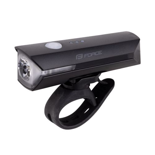 Přední světlo FORCE FLUX 550LM USB, černé