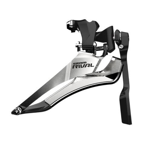 Přesmykač SRAM Rival22 Yaw s Chain Spotterem, navářka