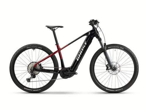 Horské elektrokolo GHOST E-Teru Pro Black/Pearl Deep Red