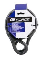 Zámek na kolo Force samostatné , 150cm/12mm, černé (1)