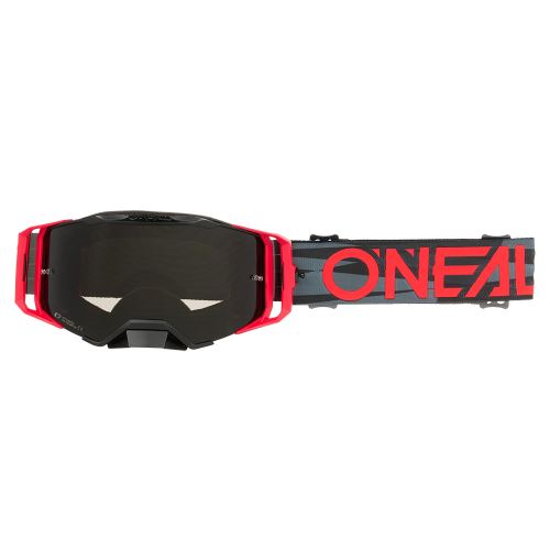 Brýle O’Neal B-33 ICTUS MX/MTB – černá/červená, šedé sklo