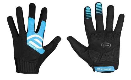 Rukavice Force MTB Power, černo-modré, XL