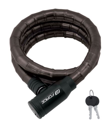 Zámek na kolo Force článkový bez držáku 150cm/18mm, černý