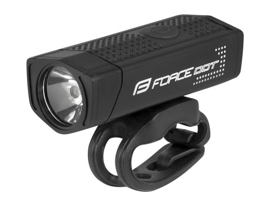 Přední světlo FORCE DOT 300LM USB, černé