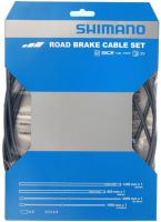 Sada brzdových lanek a bowdenů Shimano - silnice 1,6 mm x 1000 mm/2050 mm SIL-TEC 800/1400 mm šedá