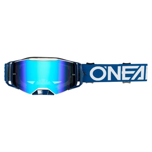 Brýle O’Neal B-55 CRAM MX/MTB – modré/bílé, radium blue sklo
