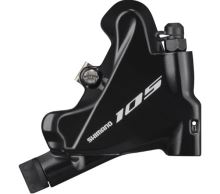 Brzdový třmen Shimano 105 BR-R7070 kotouč, Flat Mount, polymer L02A + chladič, černý, přední