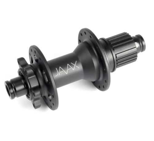 Zadní Boost náboj JAVAX M221B, Disc 6-děr, 32 děr J-Bend, černý mat, s logem, různé varianty