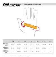 Rukavice Force MTB Power, černo-šedé, S (1)
