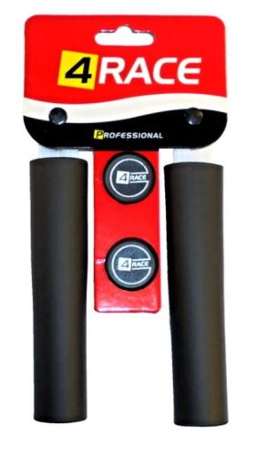 Gripy 4RACE pěnové tvrzené 130mm černé