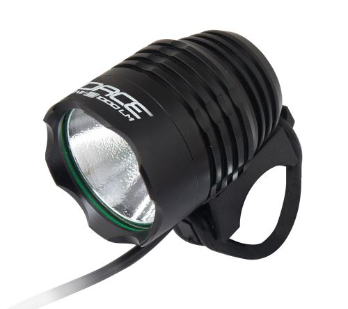 Přední světlo FORCE GLOW-2 1000LM USB, černé