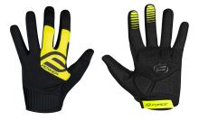 Rukavice Force MTB Power, černo-fluo, XL