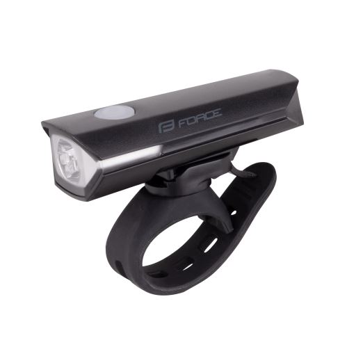 Přední světlo FORCE FLUX 200LM USB, černé