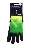MTB rukavice Force CORE letní, fluo-zelené (2)