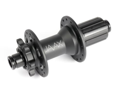 Zadní Boost náboj JAVAX M221B, Disc 6-děr, 32 děr J-Bend, černý mat, s logem, různé varianty