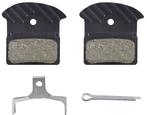 Brzdové destičky Shimano J05A-RF polymer+chladič MTB 2-pístové
