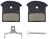 Brzdové destičky Shimano J05A-RF polymer+chladič MTB 2-pístové Brzdové destičky Shimano J05A-RF polymer+chladič MTB 2-pístové