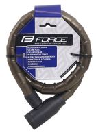 Zámek na kolo Force článkový bez držáku 80cm/18mm, černý (1)