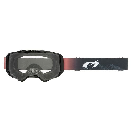 Brýle O’Neal B-22 COVERT MX/MTB černá/červená, čiré sklo