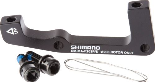 Adaptér Shimano SM-MA-F203P/S pro přední brzdu, 203 mm, Post-Mount