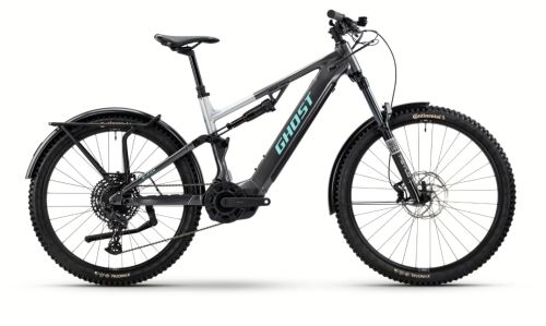 Celoodpružené elektrokolo GHOST E-ASX Universal EQ Blazing Black/Misty Grey