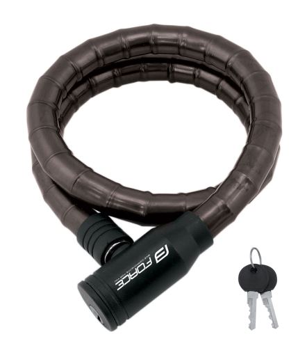 Zámek na kolo Force článkový bez držáku 80cm/18mm, černý