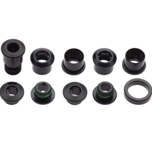 Sada šroubů převodníku SRAM - CHAINRING BOLT KIT 5x2 M8.5x7 / M8.5x5 Aluminium Black