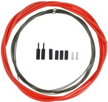 Sada řadících lanek Shimano řazení pro silnici OT-SP41 OPTISLIC, červený
