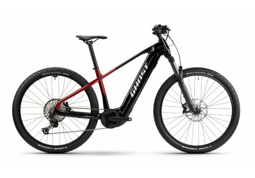 Horské elektrokolo GHOST E-Teru Pro 27.5 Black/Pearl Deep Red - XS