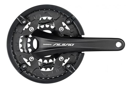 Kliky Shimano ALIVIO FC-T4060 integr.klika 3x9 bez BB misek stříbrné