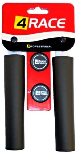 gripy 4RACE tvrzené pěnové NBR 136mm kulaté černé