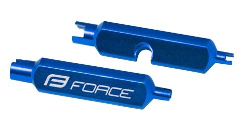 Klíč FORCE na vložky AV/FV ventilků, hliník, modrý