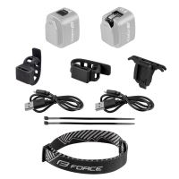 Přední i zadní blikačka FORCE FLEA 200 LM, USB (3)